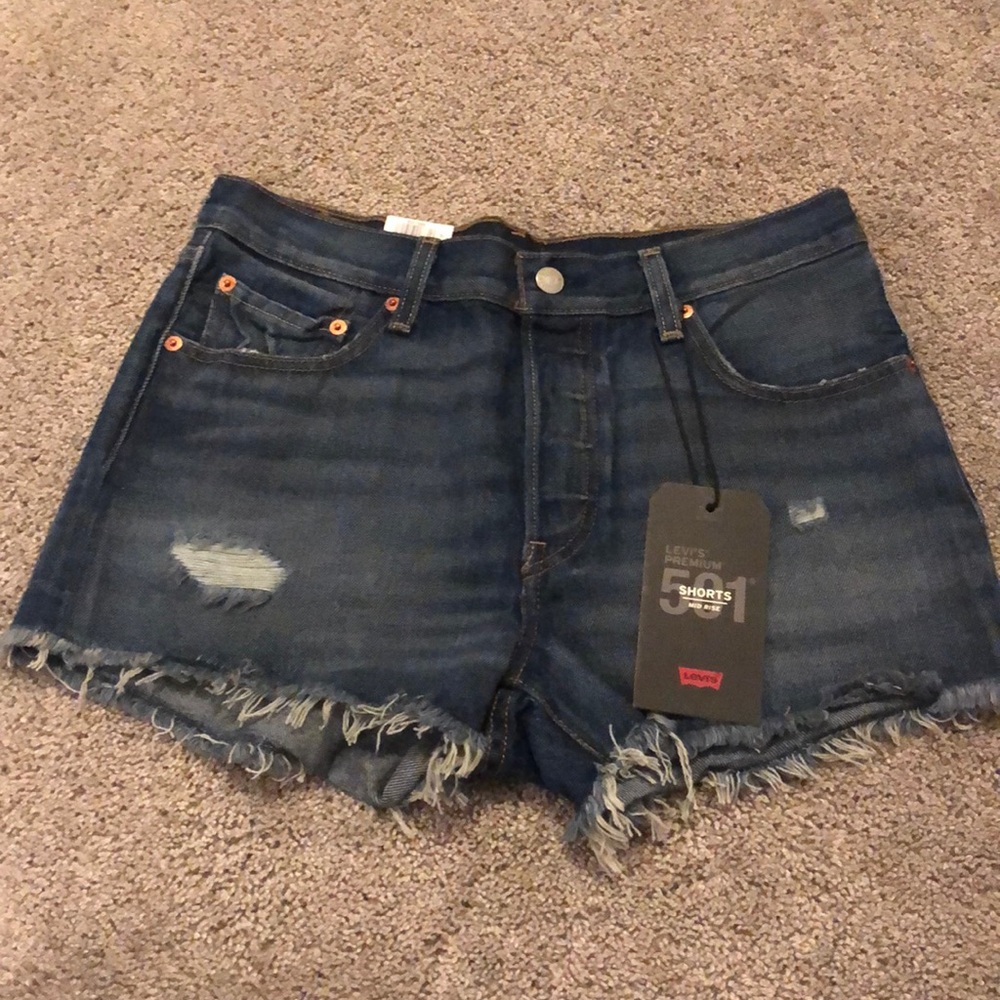 Levi’s 501 Midrise denim shorts